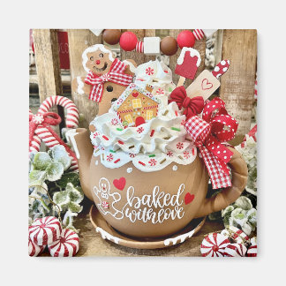 Baked with Love Gingerbread Kitchen Magnet