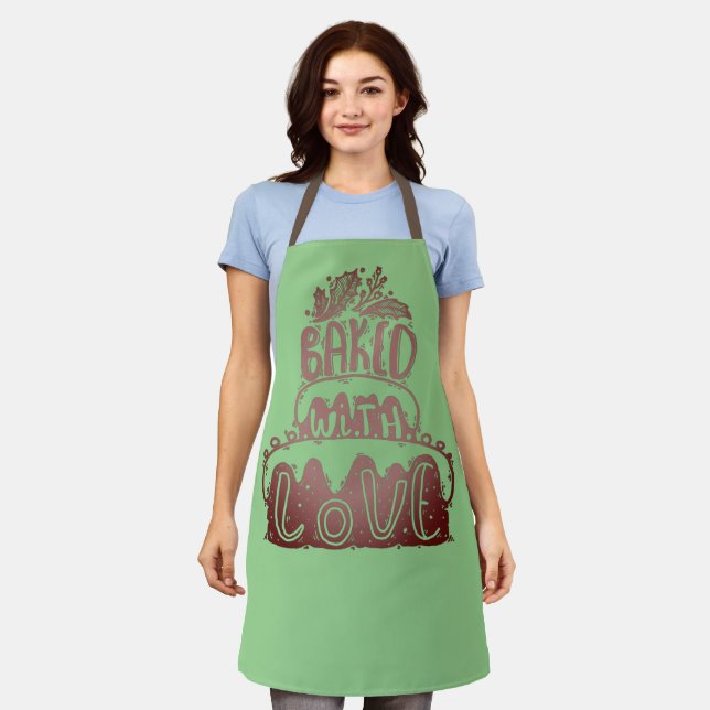 Baked With Love Holiday Apron (Worn)