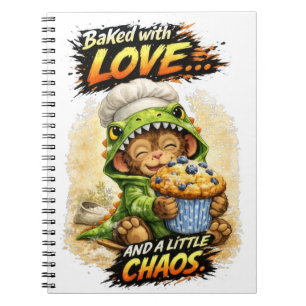 Baked with Love Notebook Cute Dino