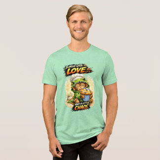 Baked with Love T-Shirt Cute Dino Tri-Blend Shirt