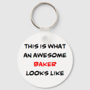baker, awesome key ring