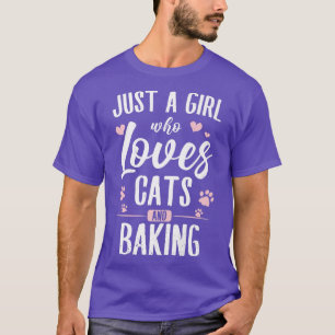 Baker & Bake Fans of Baking Supplies & Cats Lover  T-Shirt