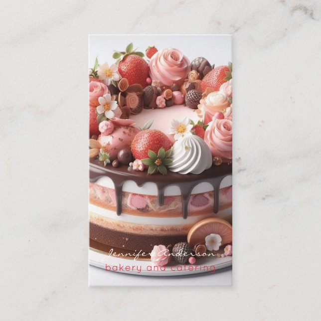 Baker Bakery Business Cards (Front)