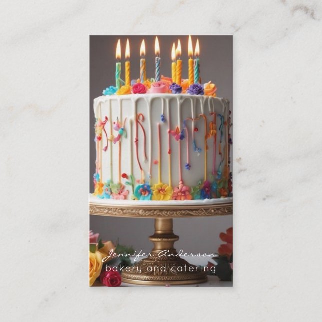 Baker Bakery Business Cards (Front)