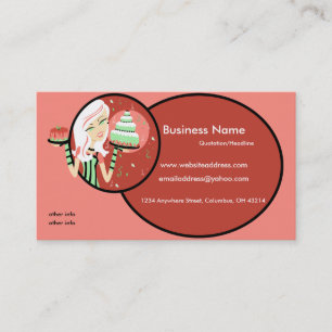 Baker/Bakery/Pastry Chef 2 Business Cards