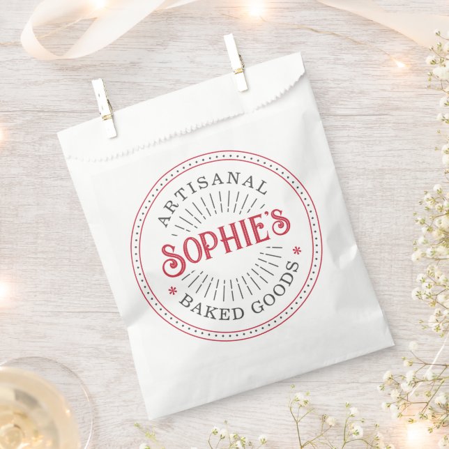 Baker Bakery Pastry Chef Catering Favour Bags (Clipped)