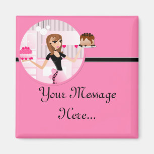 Baker/Bakery/Pastry Chef Frig Magnet Design 4