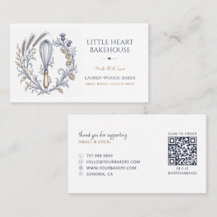 Baker Bakery Whisk Business Card