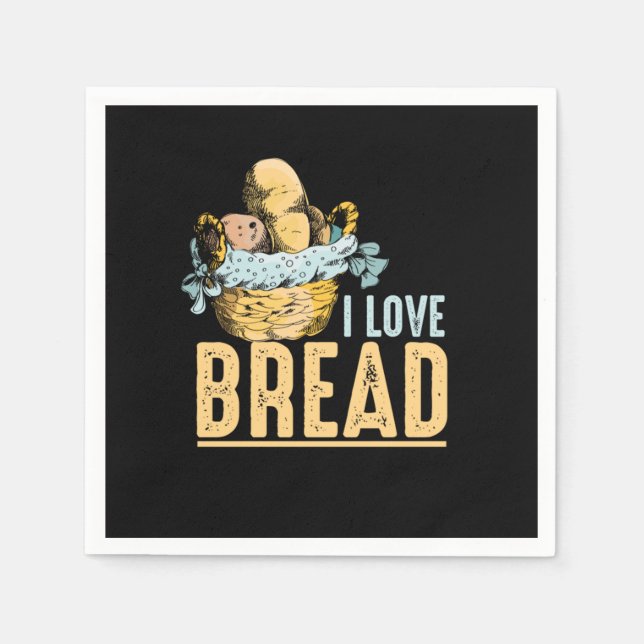 Baker Baking Bakery Pastry Chef Patissier Bakers G Napkin (Front)