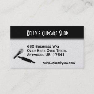 Baker / Baking White Business Card