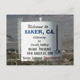 Baker, CA Postcard