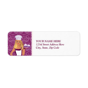 Baker Cake Decorator Return Label Custom