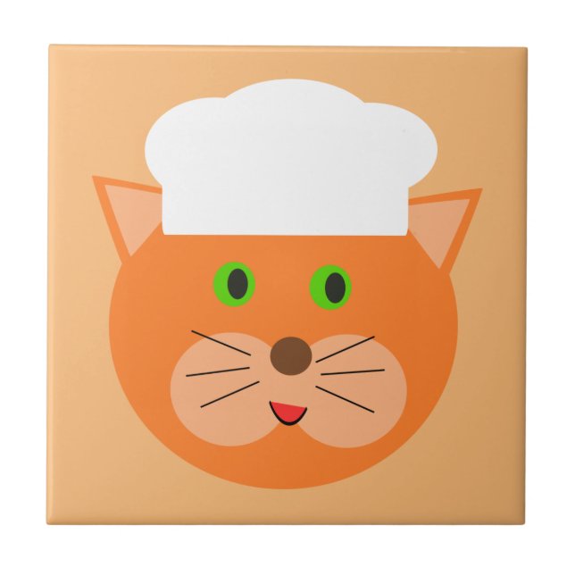 Baker Cat Ceramic Tile (Front)