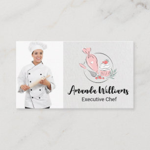 Baker Chef Culinary Logo Business Card
