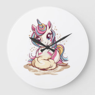 Baker Dough Unicorn (1) Large Clock