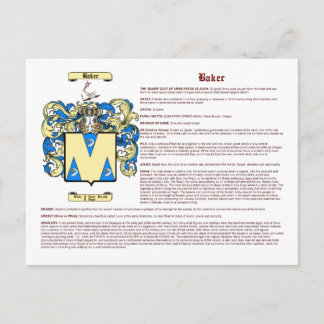 Baker (english) postcard