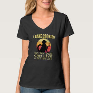 Baker For Chef Cake Cookie Baker Dog T-Shirt