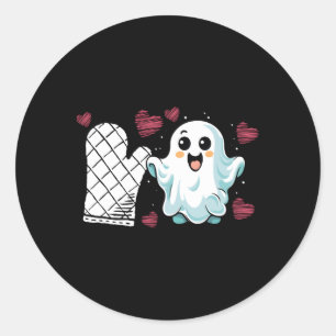 Baker Halloween Baking Bake Scary Trick Or Treat Classic Round Sticker