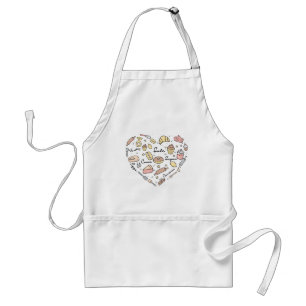 Baker Heart Funny Bakery Baking Pastry Chef Standard Apron