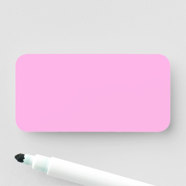 Baker Miller Pink Name Tag (In Situ)