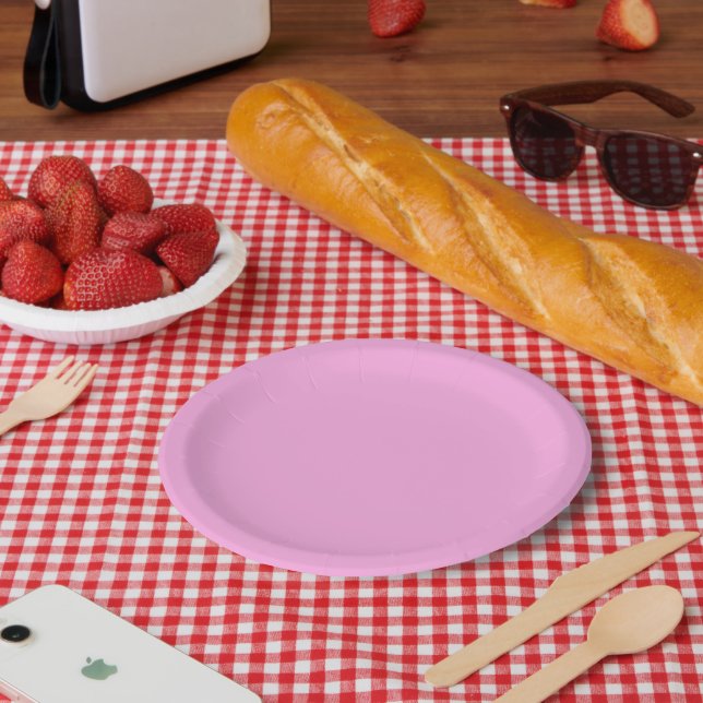 Baker Miller Pink Paper Plate (Picnic)