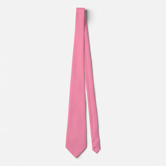 Baker-Miller pink (solid color) Tie (Front)