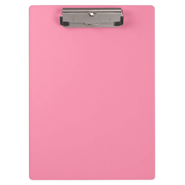 Baker-Miller pink (solid colour) Clipboard (Front)
