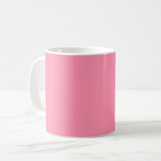 Baker-Miller pink (solid colour) Coffee Mug (Front Left)