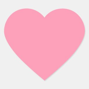 Baker-Miller pink (solid colour) Heart Sticker