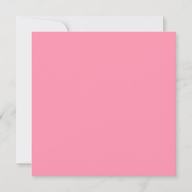 Baker-Miller pink (solid colour)  Invitation (Front)