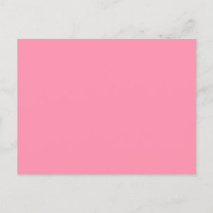 Baker-Miller pink (solid colour)  Invitation Postcard