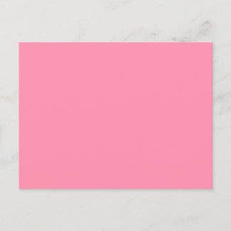 Baker-Miller pink (solid colour) Invitation Postcard