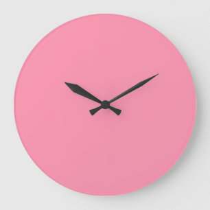 Baker-Miller Pink Solid Colour Large Clock