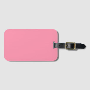 Baker-Miller Pink Solid Colour Luggage Tag
