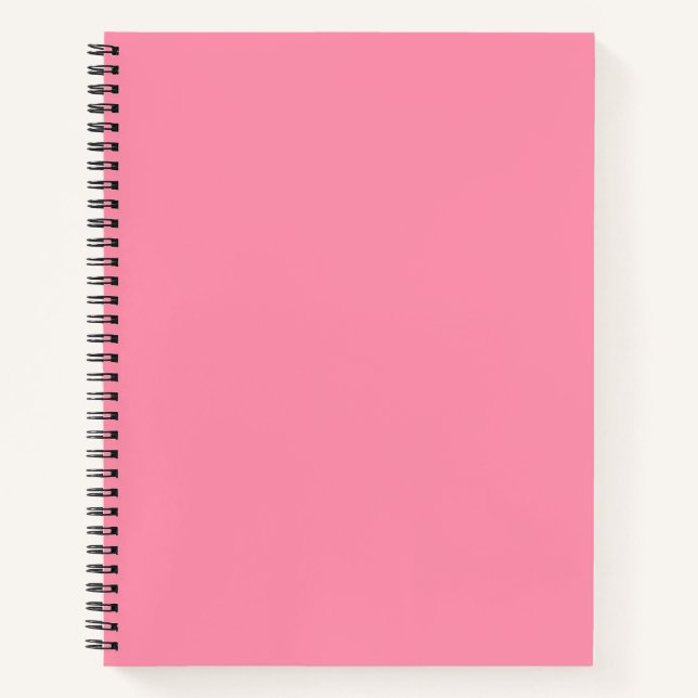 Baker-Miller Pink Solid Colour Notebook (Front)