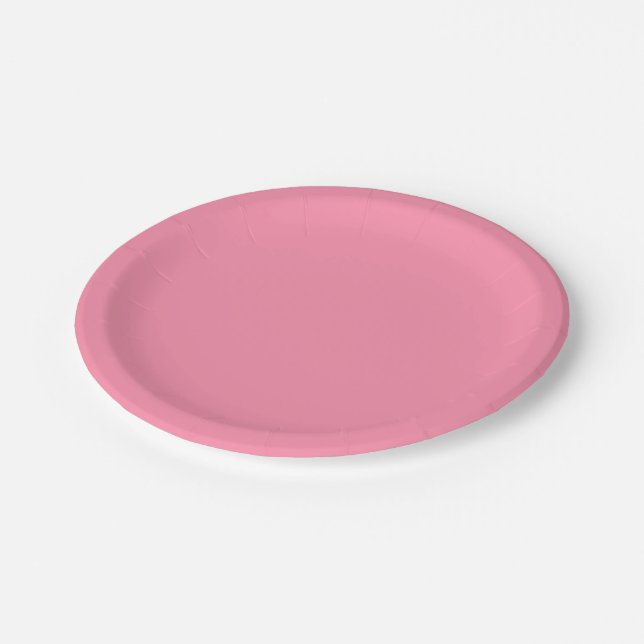 Baker-Miller pink (solid colour) Paper Plate (Angled)