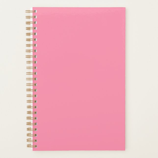 Baker-Miller pink (solid colour)  Planner (Front)