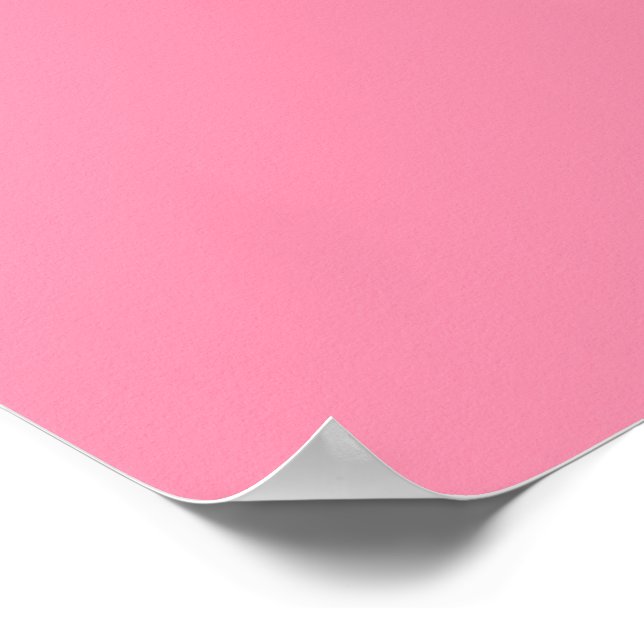 Baker-Miller pink (solid colour)  Poster (Corner)