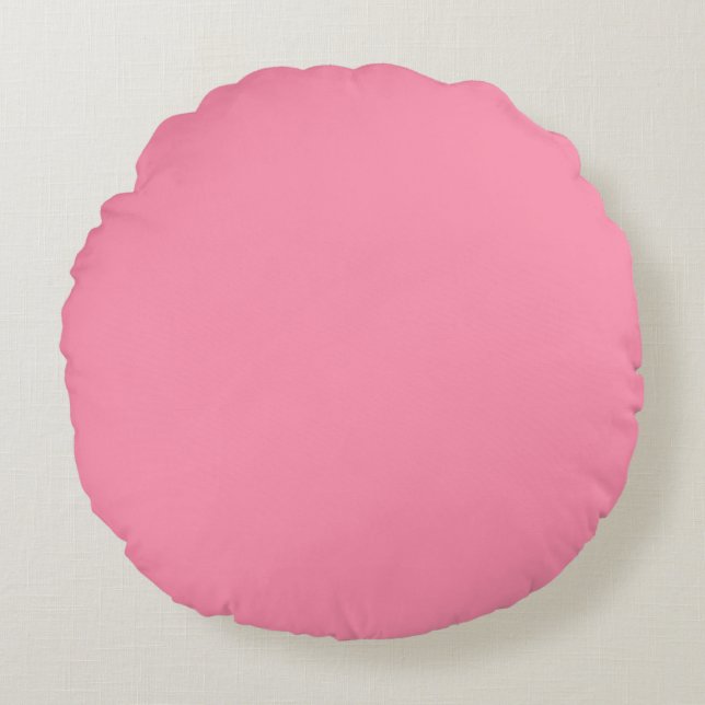 Baker-Miller pink (solid colour) Round Cushion (Front)