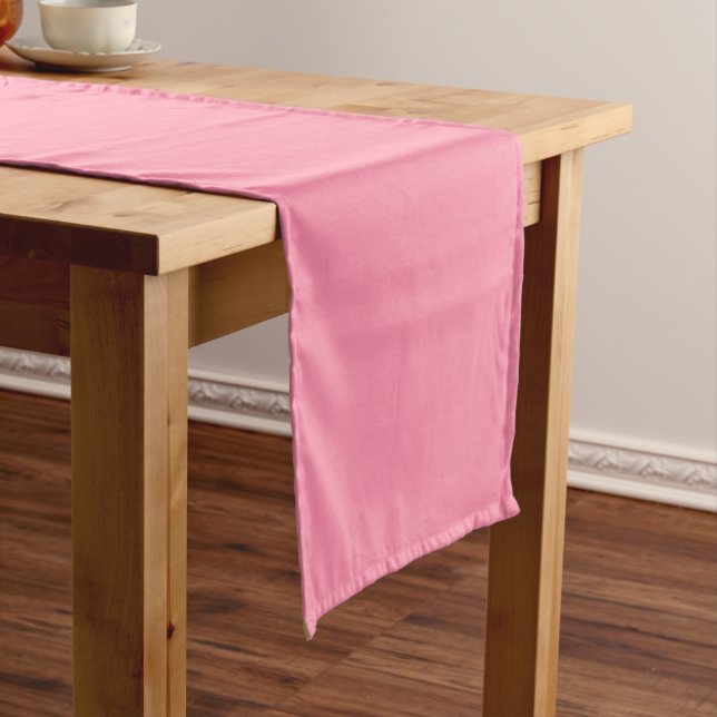 Baker-Miller pink (solid colour) Short Table Runner (In Situ)