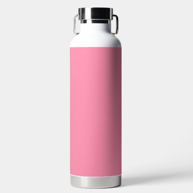 Baker-Miller pink (solid colour) Water Bottle (Front)
