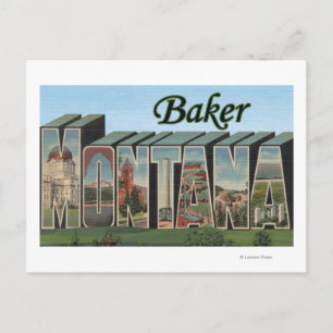Baker, MontanaLarge Letter ScenesBaker, MT Postcard