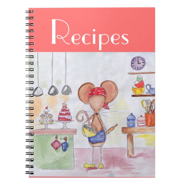 Baker Mouse Recipe Notebook (Front)