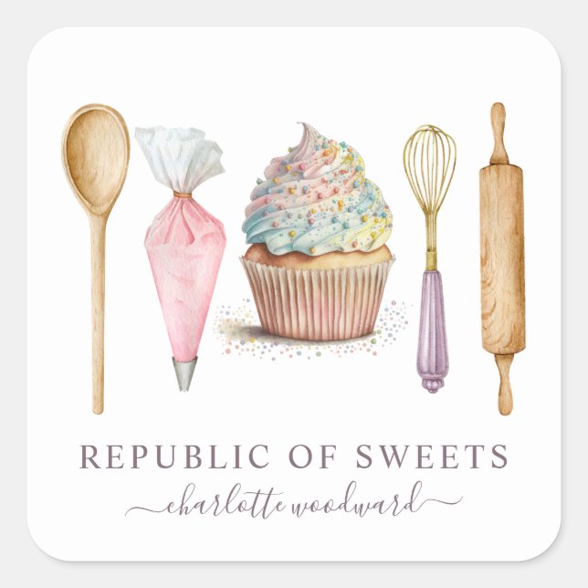 Baker Pastry Chef Baker's Utensils Product Labels (Front)