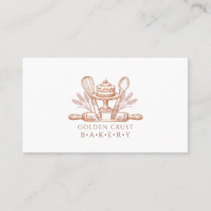 Baker Pastry Chef Baking Tools Business Card