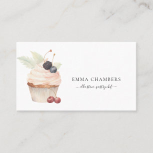Baker Pastry Chef Catering Bakery Cupcake Business Card