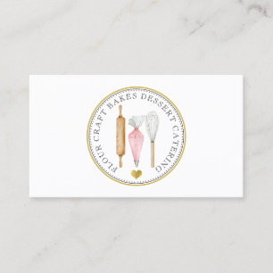 Baker Pastry Chef Dessert Caterer Baker's Tools  Business Card