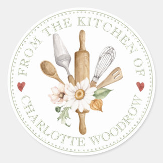Baker Pastry Chef Tools Food Label Sticker