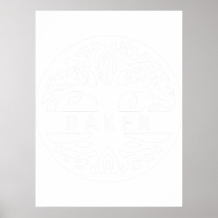 Baker Personalized Irish Name Celtic Tree Of Life. Poster