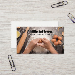 Baker Preparing Some Bread Business Card